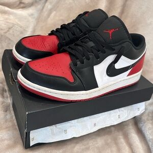 Air Jordan Black and Red Sneakers